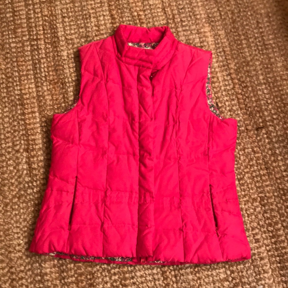 Lily Pulitzer Pink Puffer Vest